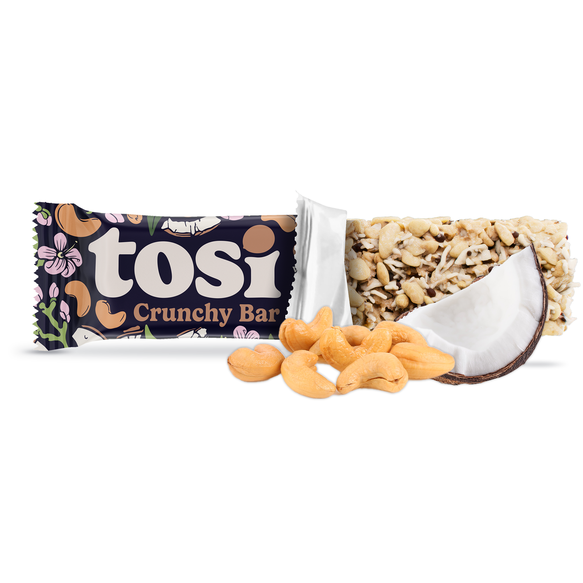 Crunchy Bars (12 Bars) - Cashew Coconut (Wholesale)