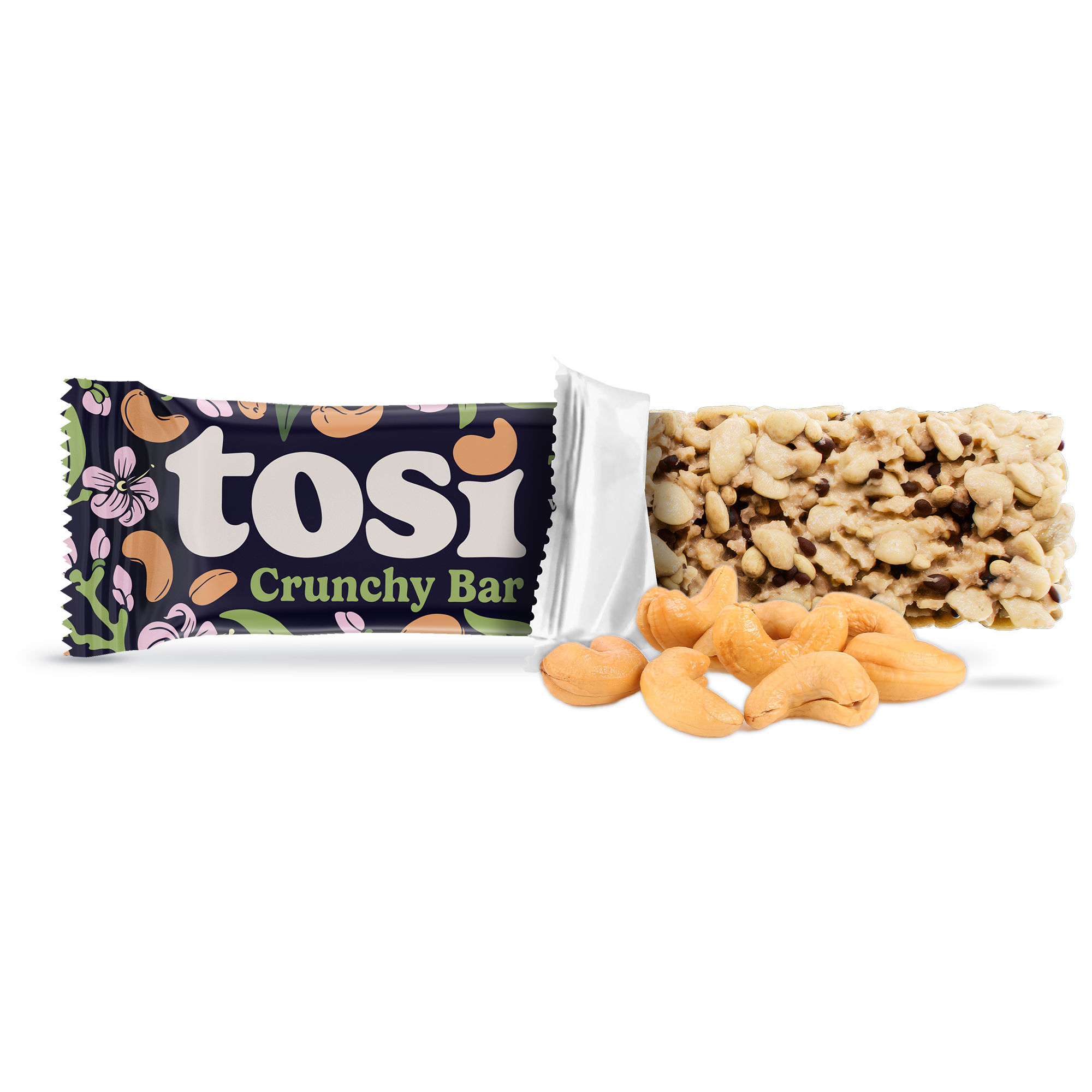 Crunchy Bars (12 Bars) - Toasted Cashew (Wholesale)