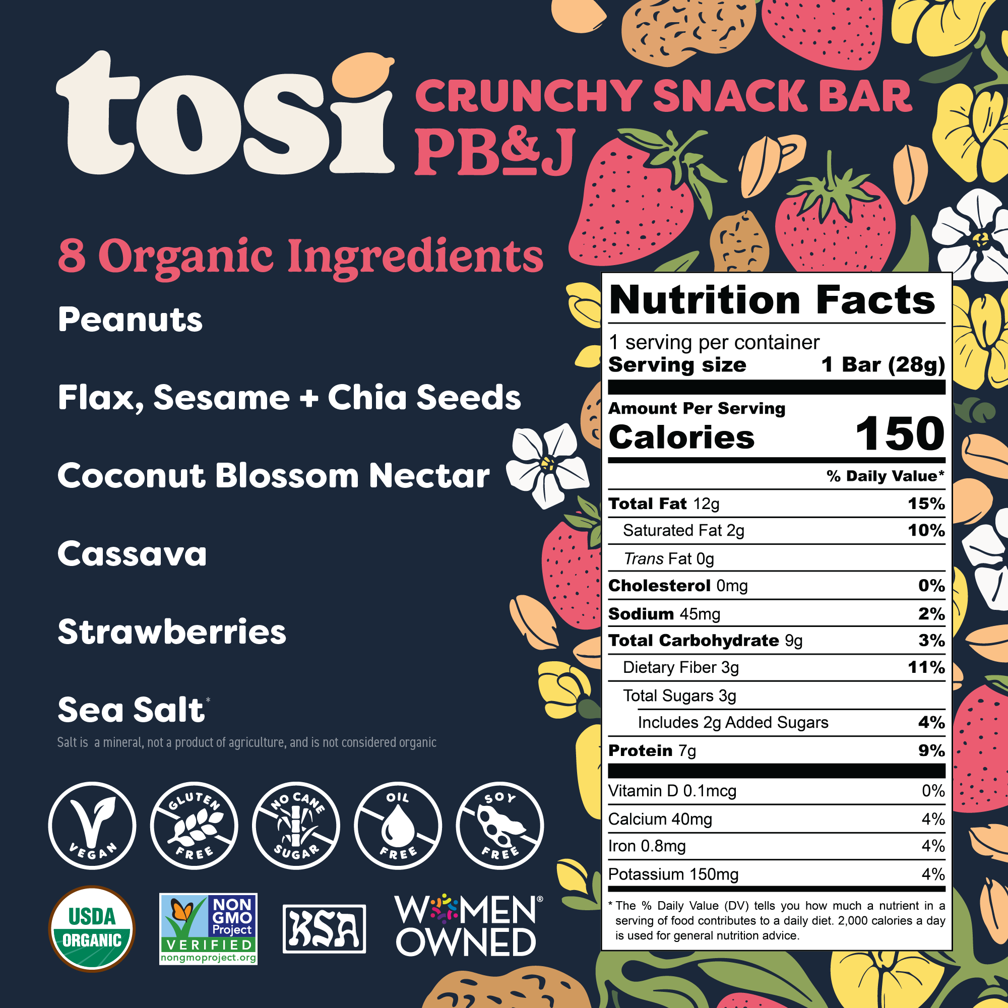 Crunchy Bars (12 Bars) - PB&J (Wholesale)